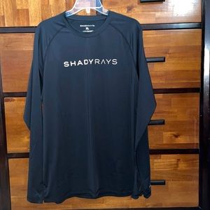 Shady Rays long sleeve dri fit black shirt